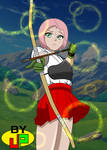 Sakura as Archery Teacher [Colored Version]