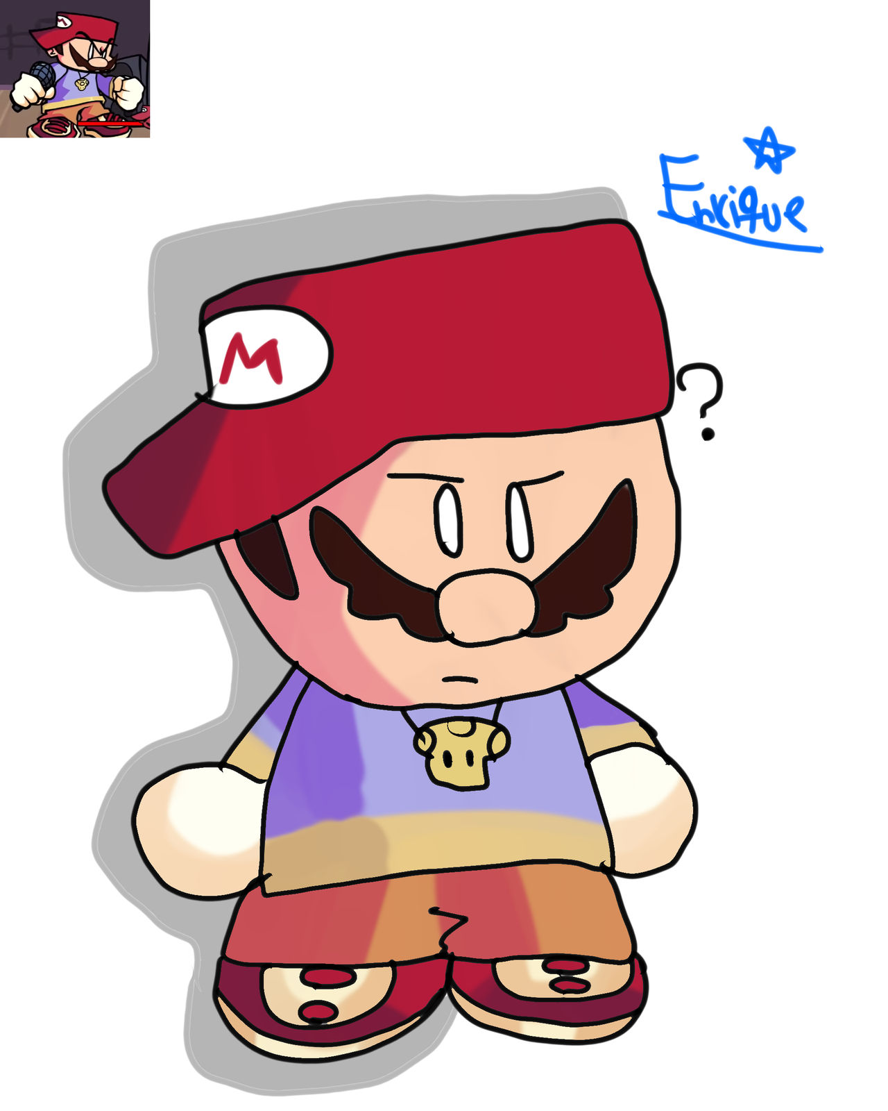 Rapper Mario by EnriqueTheFireyBoi on DeviantArt