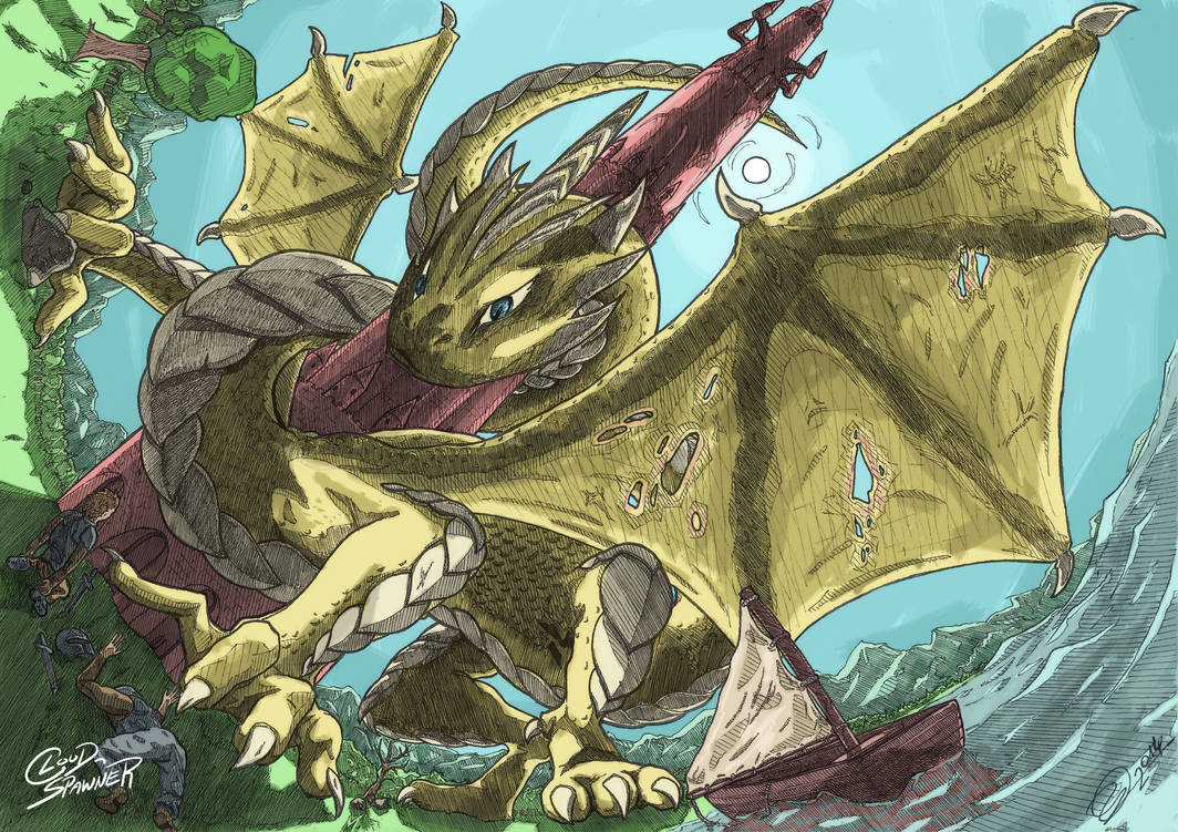 A warning shot - colored by CloudSpawner on DeviantArt
