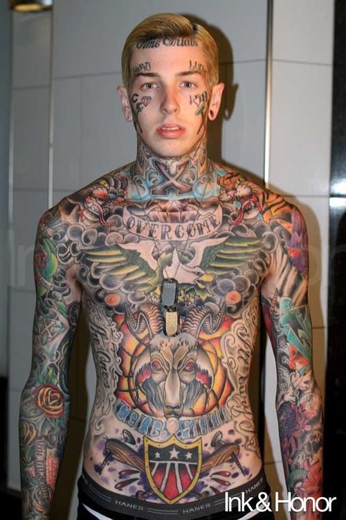 Scott Sparks Head Tattoo