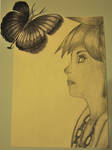 Sora and Butterfly by Idony-Blaze
