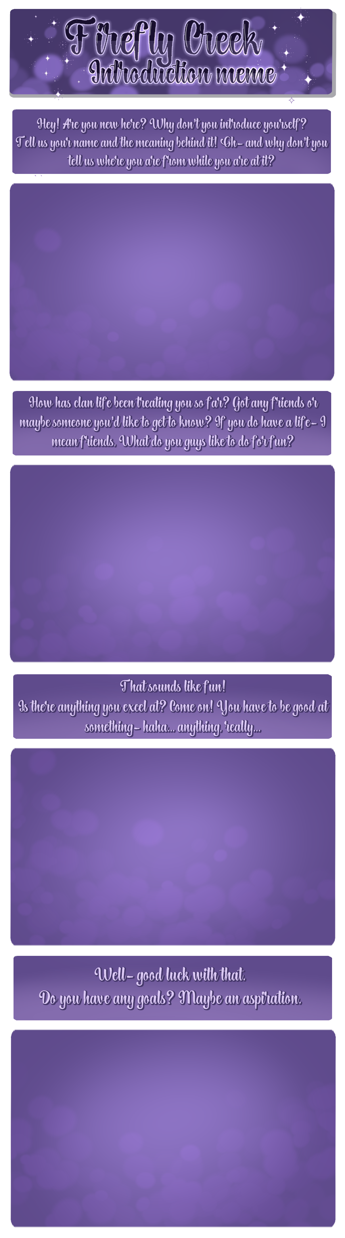 FFC | Introduction meme by FireflyCreek-staff on DeviantArt