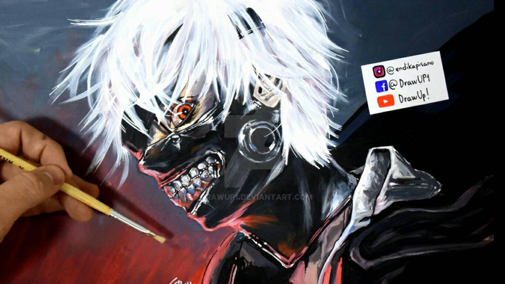 Kaneki Ken Painting Tokyoghoul By Drawup1 On Deviantart Kaneki Ken Painting Tokyoghoul By Drawup1 On Deviantart