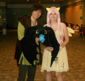 Fluttershy and Hiccup