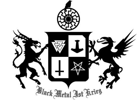 black metal coat-of-arms