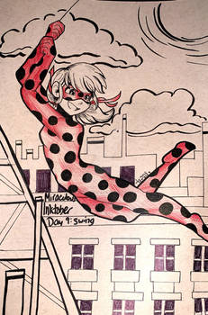 Inktober-19-D9 : Swinging Above Paris