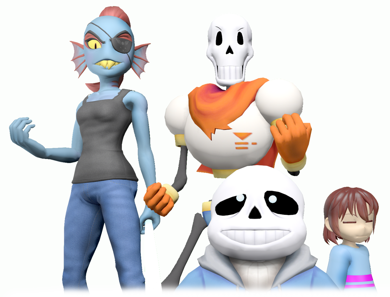 SFM - Team - Undertale Render by MisterSFMRenders on DeviantArt
