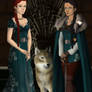 Queen Sansa and her Hand, Arya