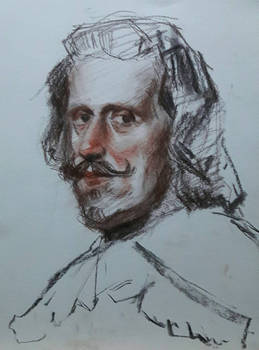 Studying Velazquez's Portrait of Philip IV