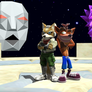 Fox and Crash with Andross and Polygonman