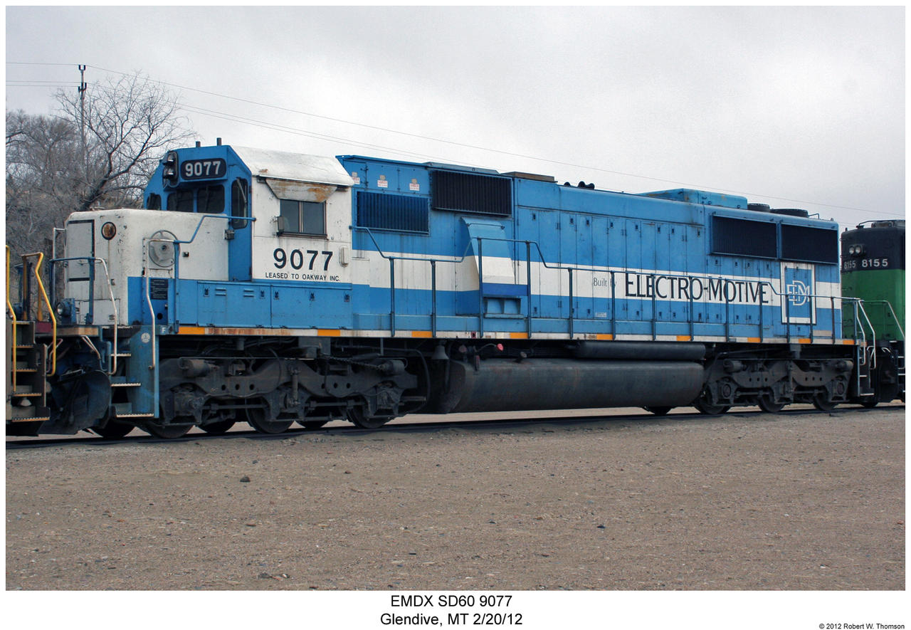 Sd60 EMDX SD60 9077 by hunter1828 on DeviantArt