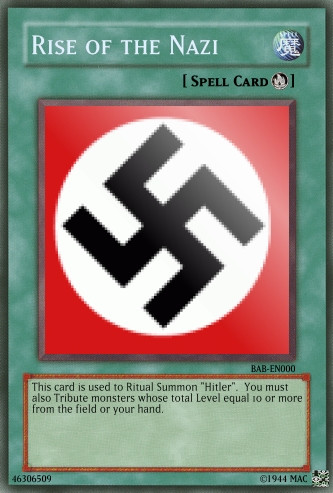 hitler yugioh card YU-GI-OH! - Call of The Haunted (NKRT-EN032) - Noble Knights of The Round Table - 1st Edition Yu-Gi-Oh! fanmade TCG 02 -