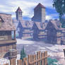 3D Bryce 5 medieval town