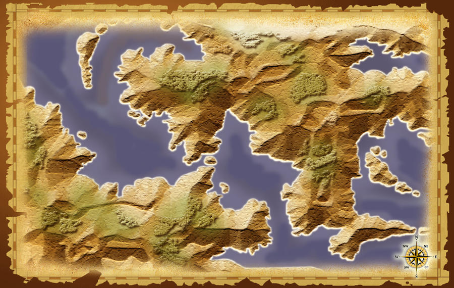 Blank map of Fantasy world by Sedeslav on DeviantArt