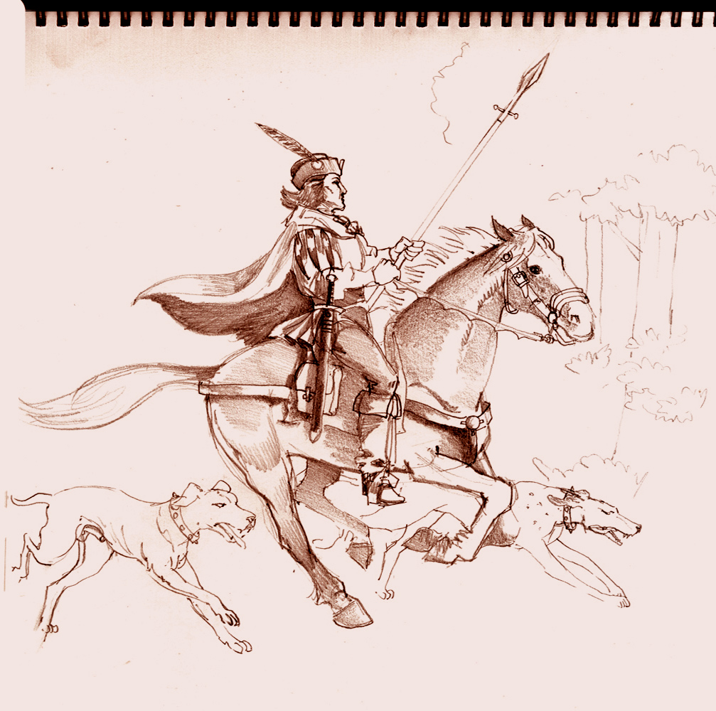 Italian nobleman in a hunt 2