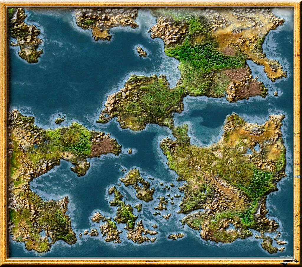 New blankmap of a fantasy world by Sedeslav on DeviantArt