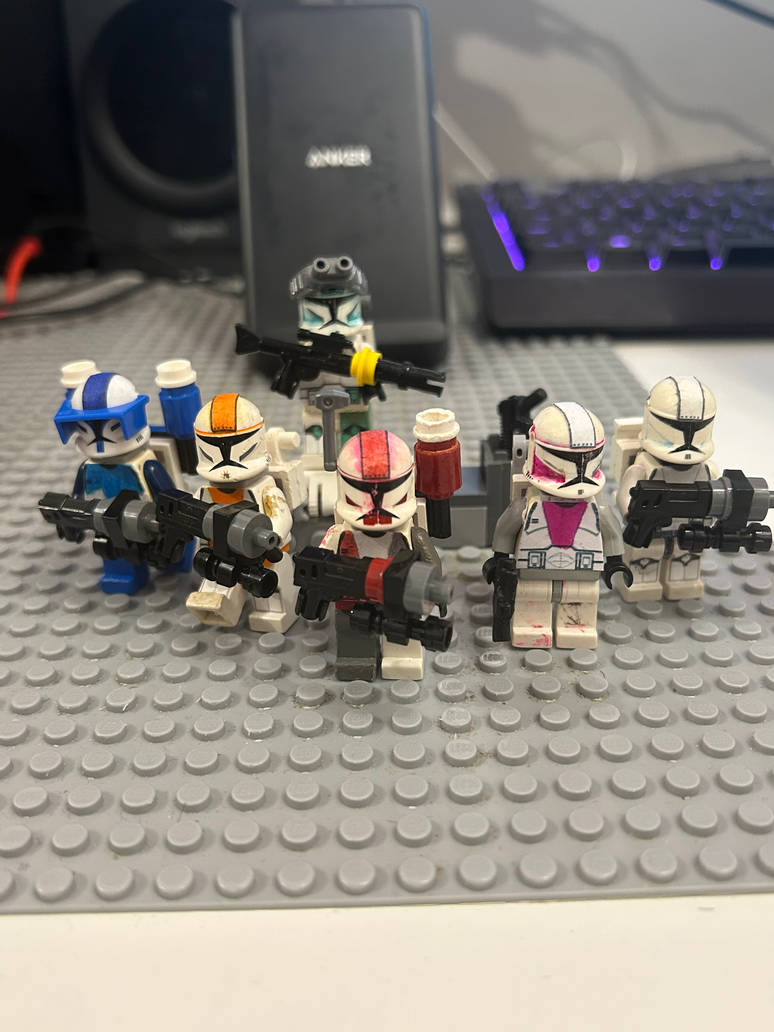 My own custom Lego clone commando squad by saneskydiver758 on DeviantArt