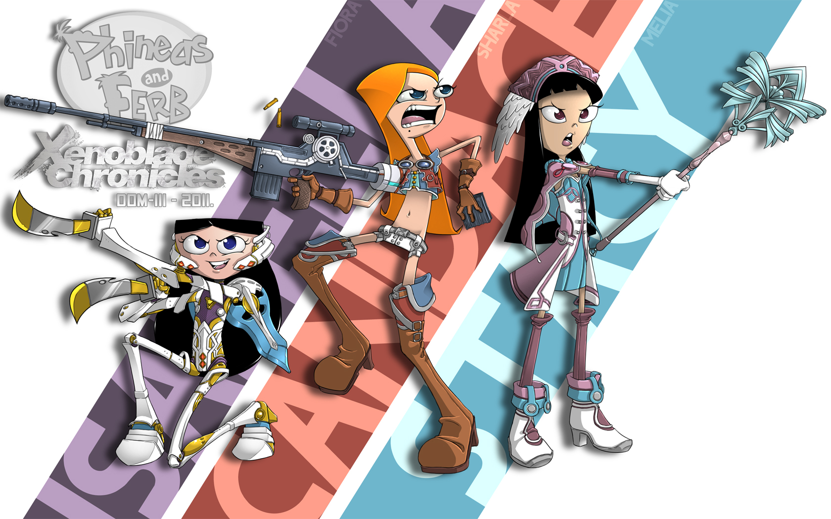 Phineas and Ferb Cosplay - Xenoblade Chronicles