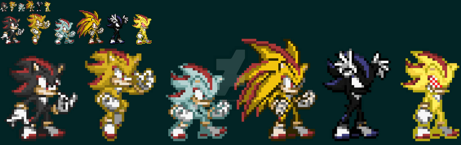 Hyper Sonic's forms by fnafan88888888 on DeviantArt