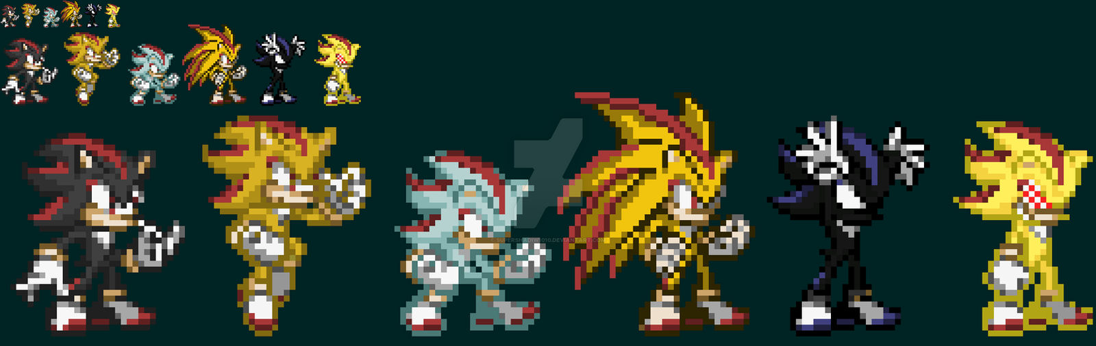 Shadow the Hedgehog All Forms by SuperShadiw1010 on DeviantArt