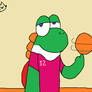 Yoshi playing Basketball