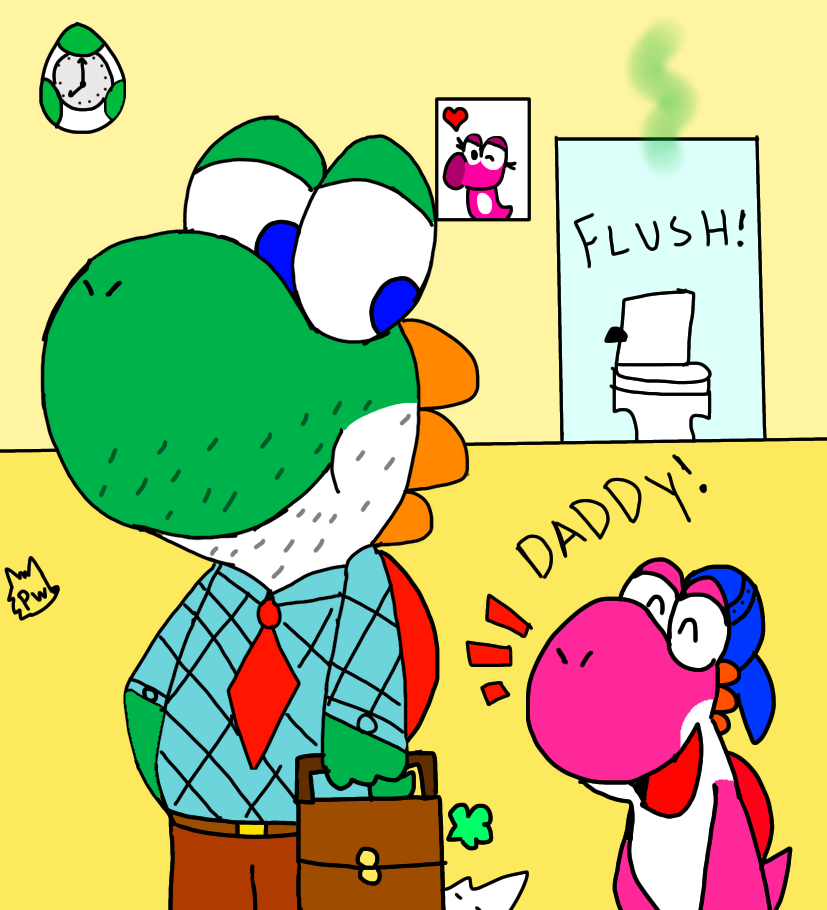 Pizza Delivery Yoshi by CluelessDanny on DeviantArt