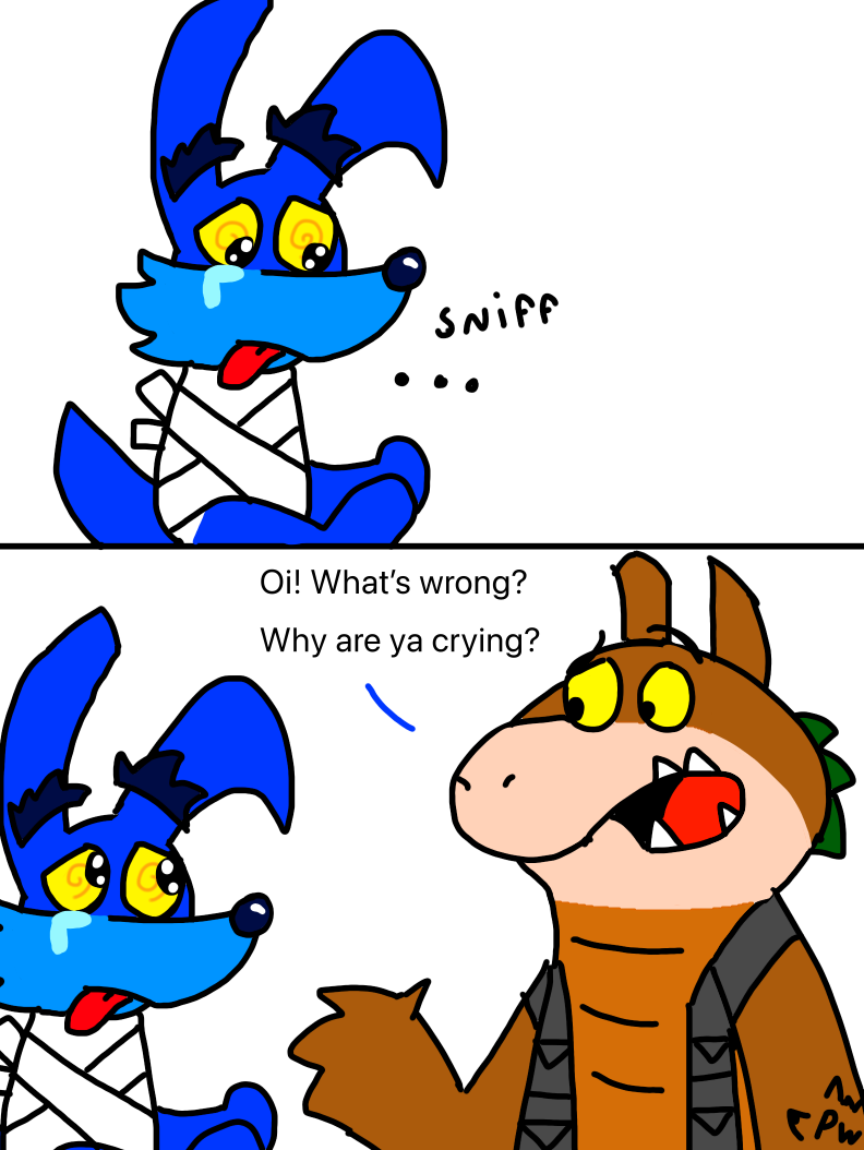 Ripper Roo crying by PizzaWolf20 on DeviantArt