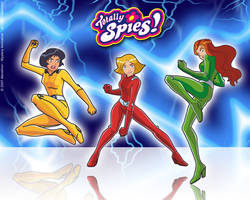 totally spies - alex, clover and sam