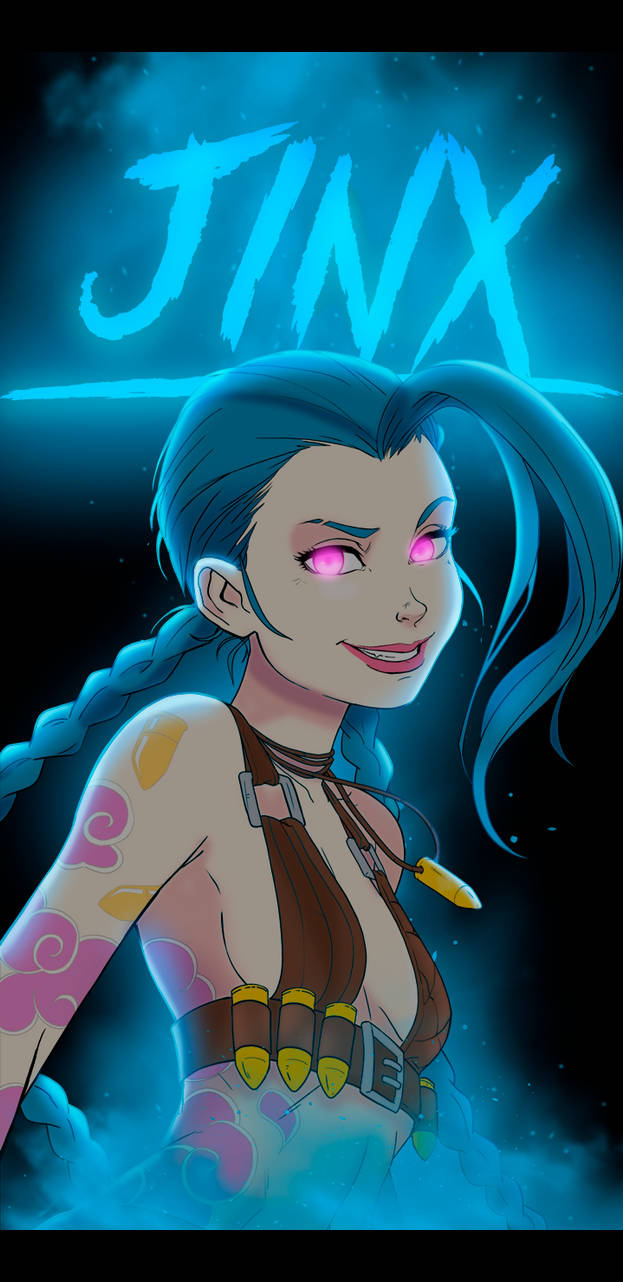 Jinx Coloue Jinx coloring + edit by Ghoul200621 on DeviantArt