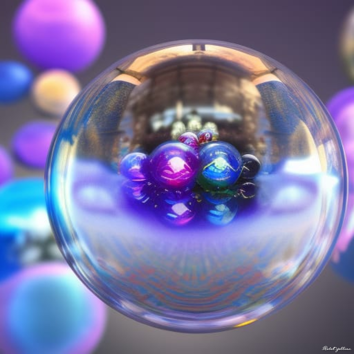 rainbow galaxy bubbles wallpaper by xRebelYellx on DeviantArt