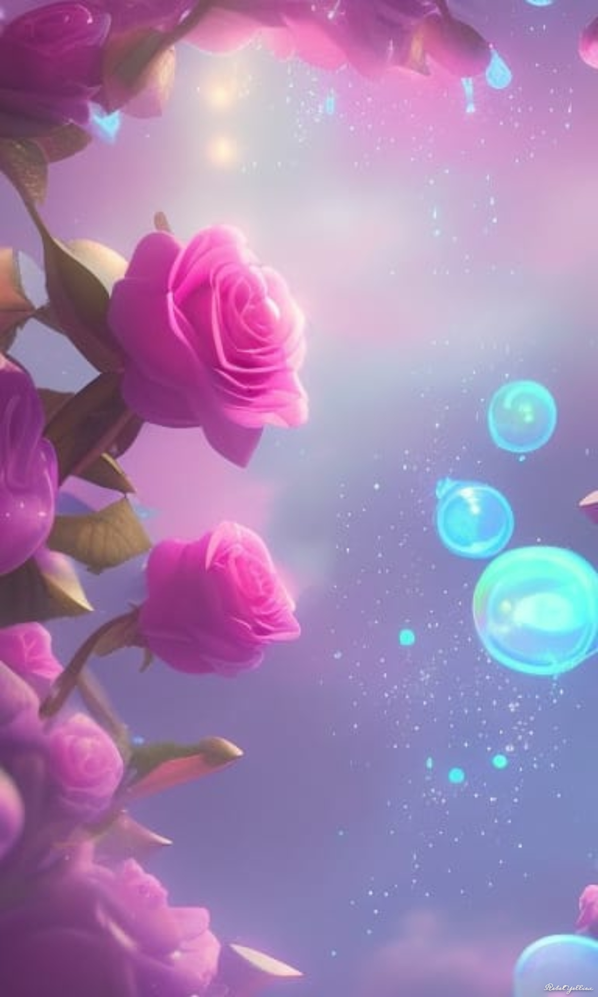 rainbow galaxy bubbles wallpaper by xRebelYellx on DeviantArt