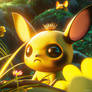 Pikachu inspired 3D character