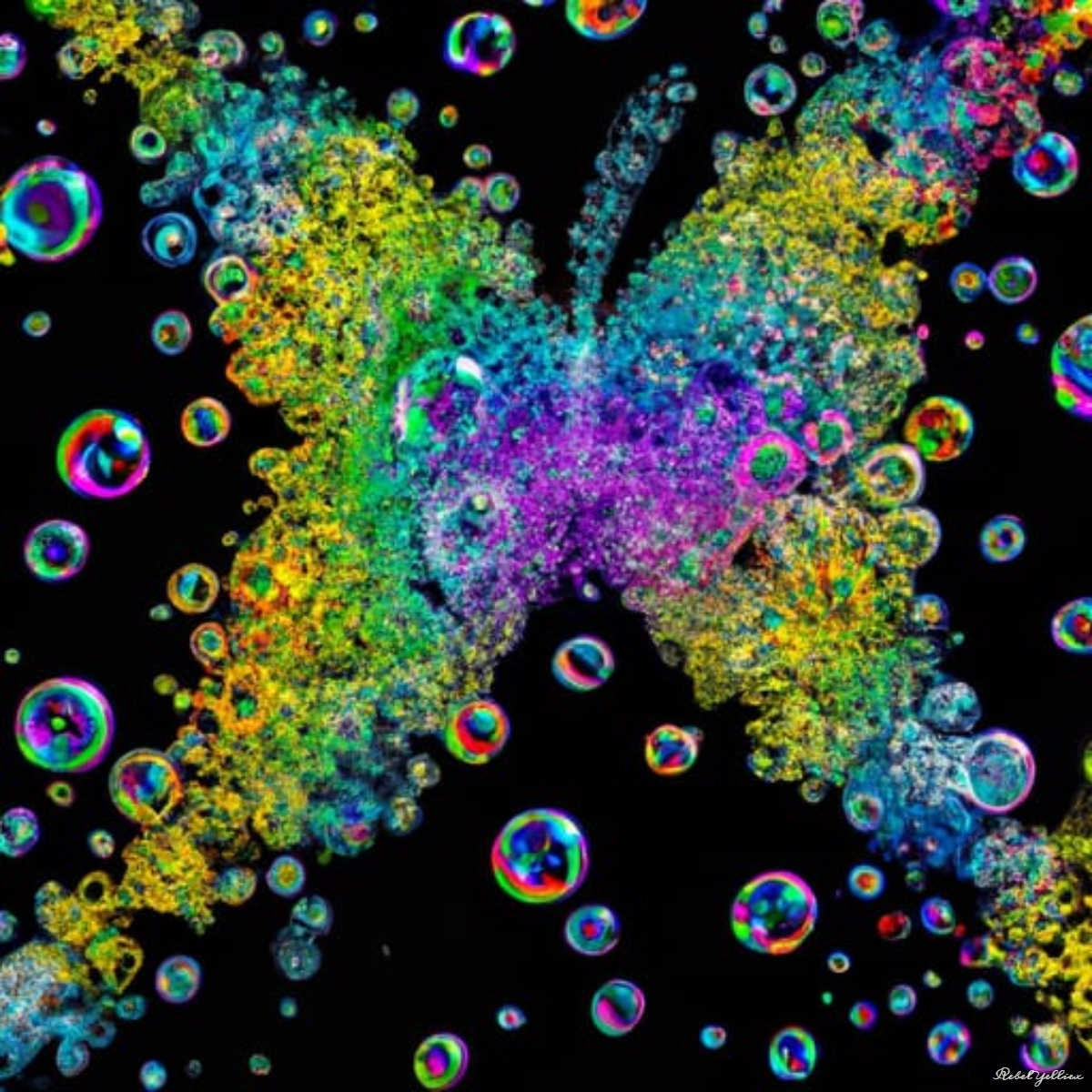 rainbow galaxy bubbles wallpaper by xRebelYellx on DeviantArt