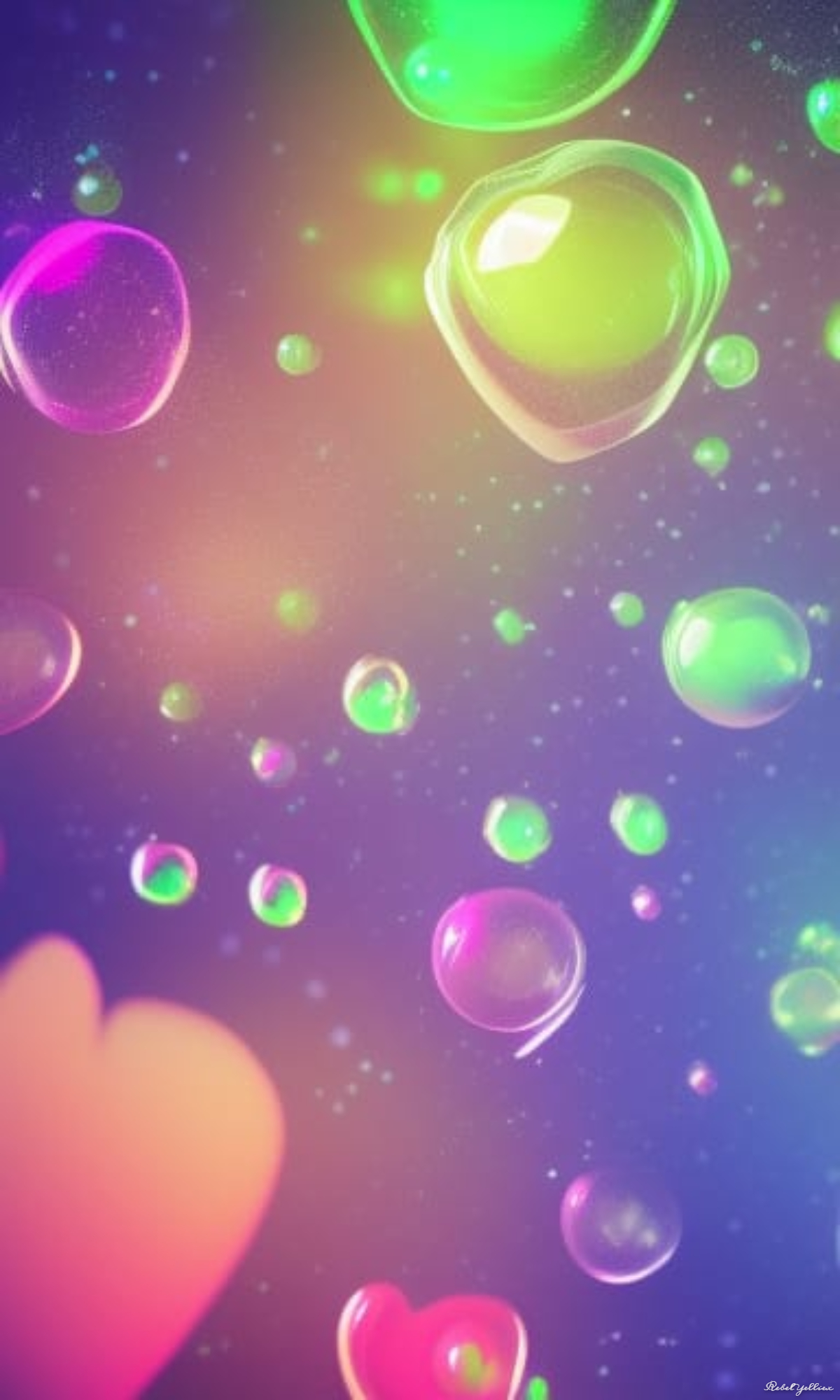 rainbow galaxy bubbles wallpaper by xRebelYellx on DeviantArt