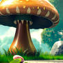 beautiful big mushroom