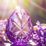 a crystal easter egg