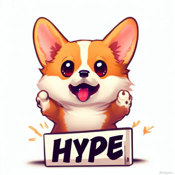 twitch hype emote corgi