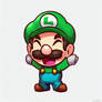 Luigi Twitch emote happy