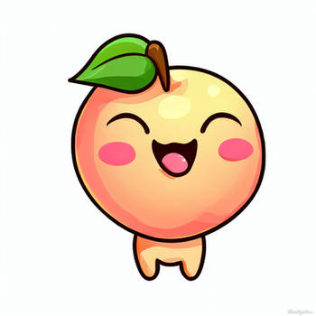 Peach twitch emote