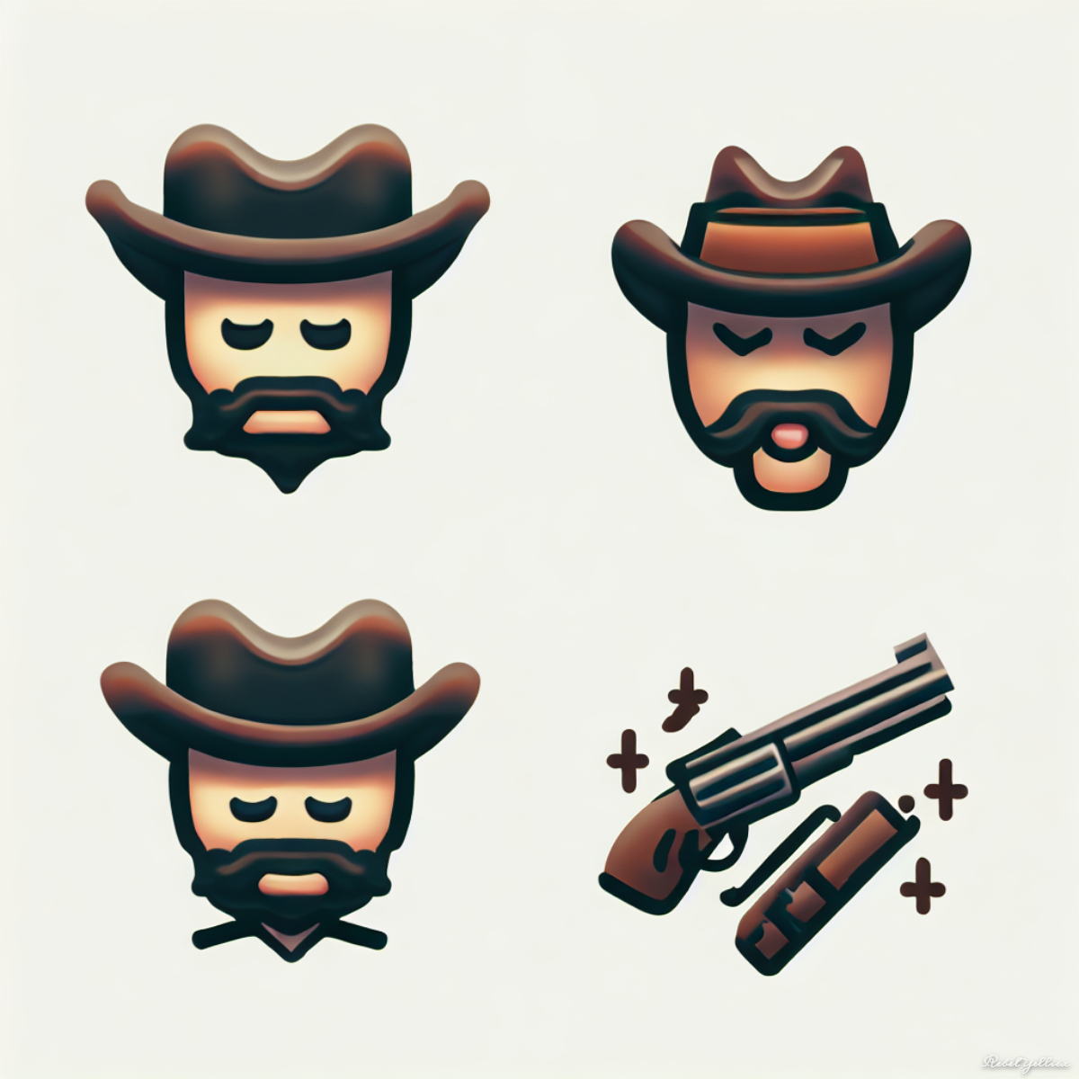 Red Dead Redemption Emojis Set by xRebelYellx on DeviantArt