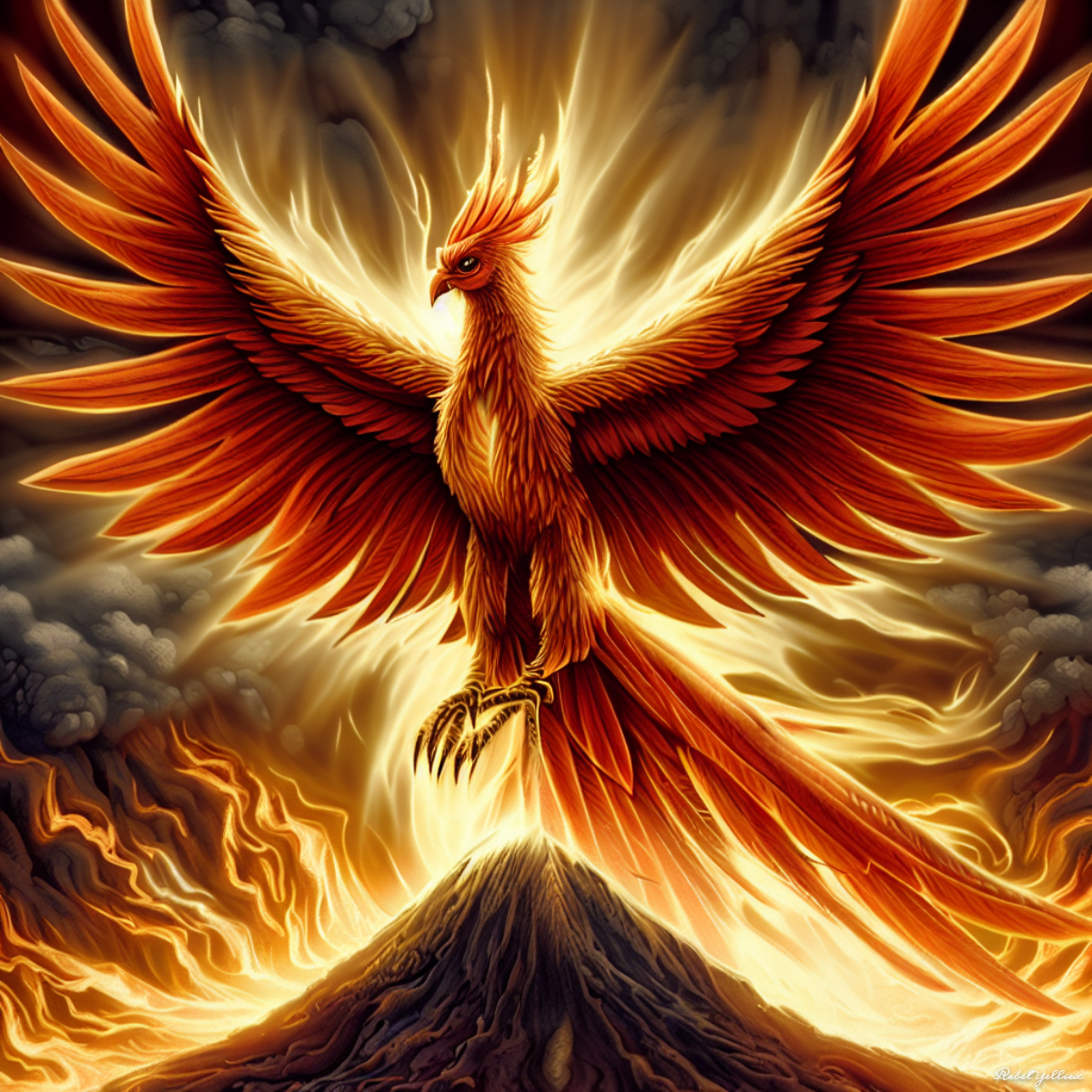 A majestic Phoenix bird rising by xRebelYellx on DeviantArt