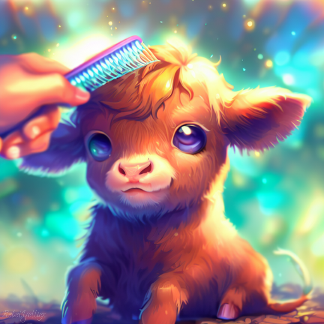 Chibified cow pastels by xRebelYellx on DeviantArt