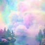 Nebula cloudy sky rainbow