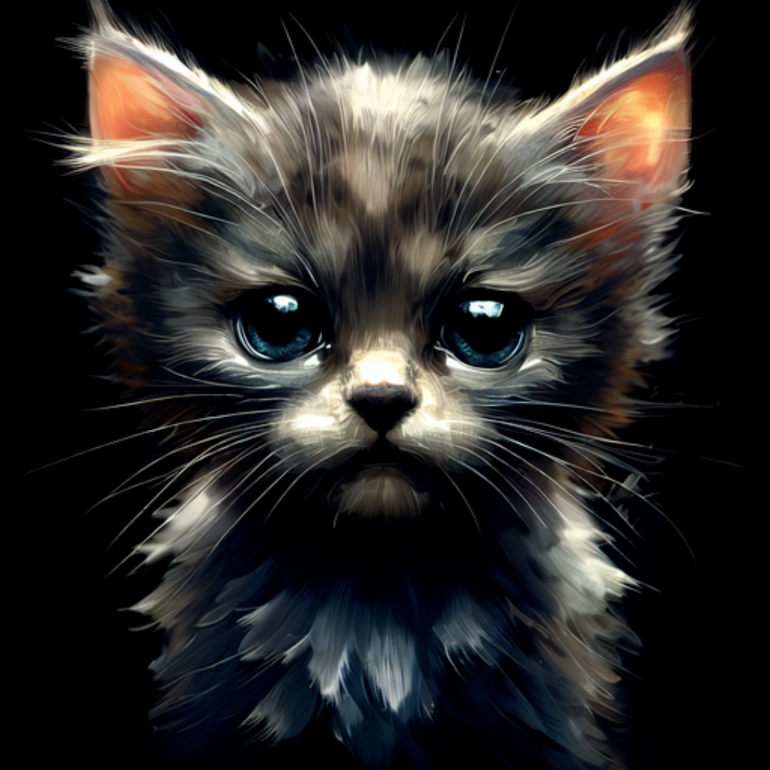 Portrait of an adorable hyperrealistic cub cat by xRebelYellx on DeviantArt