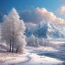 Winter snow nature scenery HD wallpaper