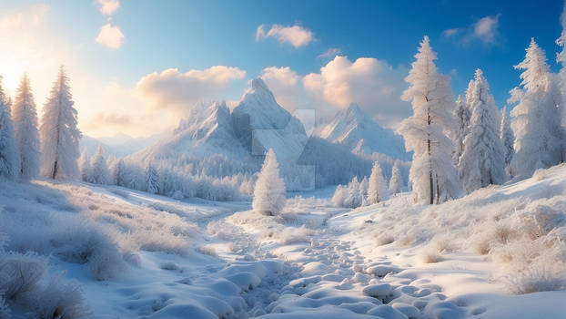 Winter snow nature scenery HD wallpaper