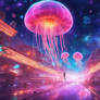 Space jellyfish galaxy wallpaper