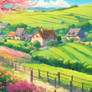 French scenery countryside wallpaper