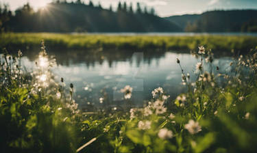 water lake spring wallpaper nature HD