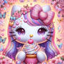 hello kitty with cupcake kawaii decorated sweet